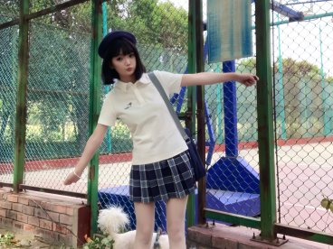 小章舞夏未央白色POLO衫种草姬图