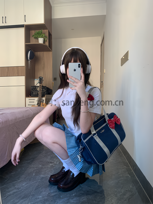 救命！舞鸥羽阁POLO衫这样穿也太显嫩了叭！👧🏻✨ 教科书级减龄